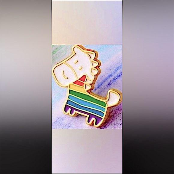 Halder Jewelry - 1 LGBTQ+ Pride Flag Enamel & Metal Horse Pin for Clothes Hat Bags